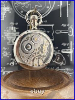 Illinois Stewart Special 16s Pocket Watch 19 J in a Swing Out Display Back Case