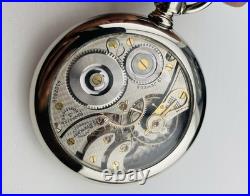 Illinois Stewart Special 16s Pocket Watch 19 J in a Swing Out Display Back Case