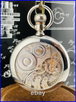 Illinois Stewart Special 16s Pocket Watch 19 J in a Swing Out Display Back Case