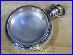 Illinois W. C. Co. Hercules 4 Swing Out Pocket Watch Case Gold Inlaid Bald Eagle