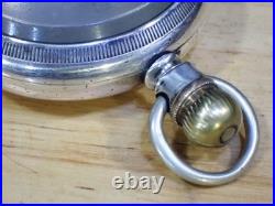 Illinois W. C. Co. Hercules 4 Swing Out Pocket Watch Case Gold Inlaid Bald Eagle