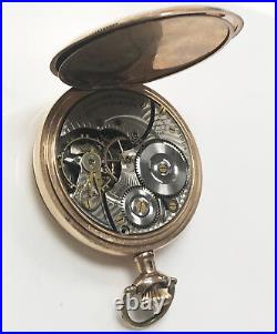 Illinois Watch Co. 10K Gold Filled Hunting Case Santa Fe Special Pocket Watch