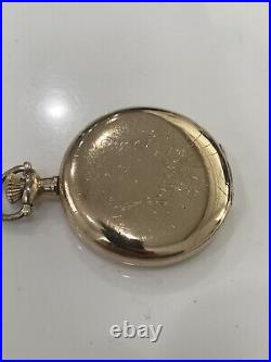 Illinois Watch Co. 10K Gold Filled Hunting Case Santa Fe Special Pocket Watch