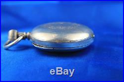 Illinois Watch Co Model 1 Coin Silver Hunting Case Pocket Watch Size 18 Ca 1885