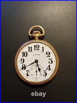 Illinois bunn special pocket watch 21 Jewels Keystone 20 years gold filled case