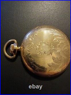 Illinois bunn special pocket watch 21 Jewels Keystone 20 years gold filled case