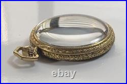 Illlinois Watch Case Co Elgin Tivoli 14k Gold Filled Pocket Watch Case 43mm