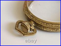 Illlinois Watch Case Co Elgin Tivoli 14k Gold Filled Pocket Watch Case 43mm