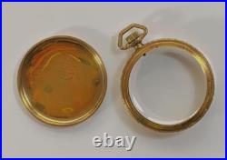 Illlinois Watch Case Co Elgin Tivoli 14k Gold Filled Pocket Watch Case 43mm
