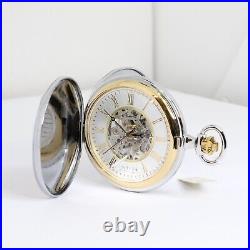 Infije Pocket Watch Triple Case Movement Mechanical To View