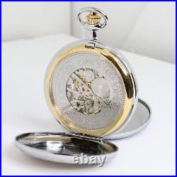 Infije Pocket Watch Triple Case Movement Mechanical To View