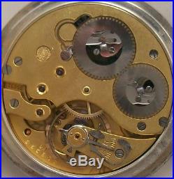 International Watch Co. Pocket Watch open face Silver case 52 mm. In diameter