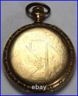 J Boss 50mm EMPTY Gold Filled Hunter Pocket Watch CASE ONLY
