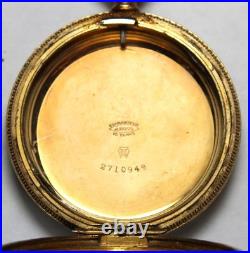 J Boss 50mm EMPTY Gold Filled Hunter Pocket Watch CASE ONLY