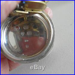 J. G Graves Sheffield Solid Silver cased Pocket Watch excellent condition