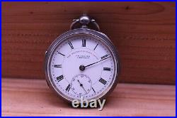 J. G. Graves Sheffield The'express' English Lever Silver Case Pocket Watch (id)