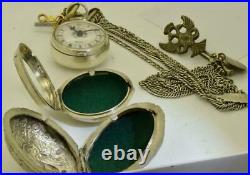 J. Spence, London Verge Fusee triple silver case pocket watch. Ottoman market. C1762