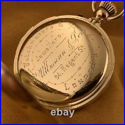 J Ullman Repeater superb quality with enamel gold casing rare vintage pocket w