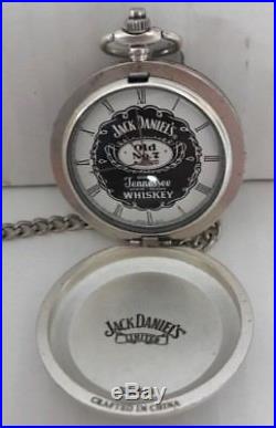 Jack Daniells Pocket Watch Old No. 7 Limited Edition With Chain, case, battery