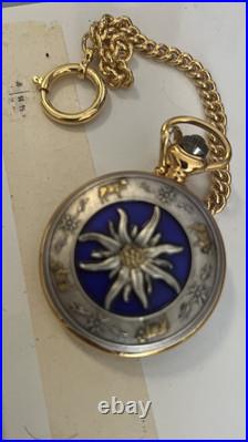 Jacques de Manoir Vintage Pocket Watch Quartz Full Hunter 48mm Box