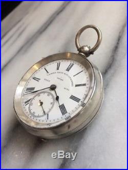 James Reid & Co Coventry Antique 935 Silver Cased Pocket Watch