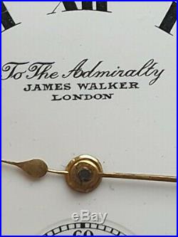 James Walker'To The Admiralty' Gold Plated Half Hunter Case Pocket Watch