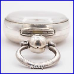 Jno. Strachan Silver Pair Case Key Wind Fusee Antique Pocket Watch, Keeps Time