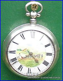 John Fowles East Grinstead Plough The Field Pair Case Verge Fusee Pocket Watch