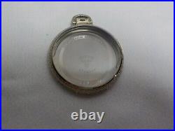 Keystone Extra White Gold Filled E Howard Pocket Watch Case # 1581048 Open Face