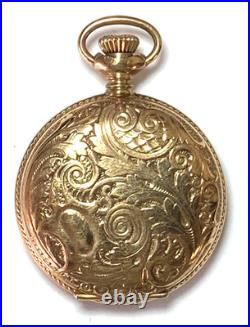 Knickerbocker NY Size 3/0 20yr Gold Filled Hunters Case Pocket Watch Not Running