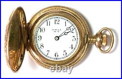 Knickerbocker NY Size 3/0 20yr Gold Filled Hunters Case Pocket Watch Not Running
