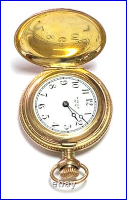 Knickerbocker NY Size 3/0 20yr Gold Filled Hunters Case Pocket Watch Not Running