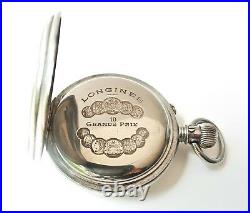 LONGINES POCKET WATCH for Serbian Royal Railroad ca1900s with case