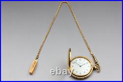 LONGINES Pocket Watch 5108 878 Gold Stainless Case White Dial MT From JAPAN Y290