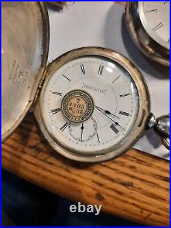 LOW# Peoria Watch Co. 15j Hunting Case TRULY RARE MOVEMENT RUNS circa 1888