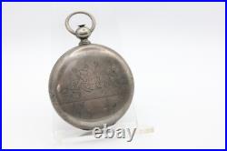 LUTZ BROTHERS LOCLE 63914 13j SILVER CASE KEYWIND HIGH GRADE POCKET WATCH (JC)