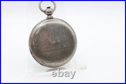 LUTZ BROTHERS LOCLE 63914 13j SILVER CASE KEYWIND HIGH GRADE POCKET WATCH (JC)