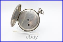 LUTZ BROTHERS LOCLE 63914 13j SILVER CASE KEYWIND HIGH GRADE POCKET WATCH (JC)