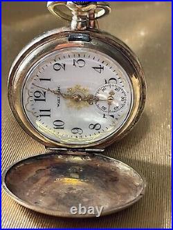 Ladies 128-year-old Waltham Pocket Watch Fancy 17 Jewel 20 Year Case