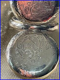 Ladies 128-year-old Waltham Pocket Watch Fancy 17 Jewel 20 Year Case