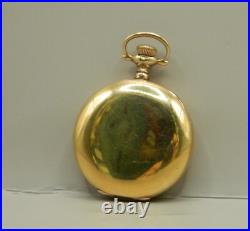 Ladies Elgin Hunters Case Pocket Watch Fancy Dial Jboss Running Engraved Nra