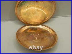 Ladies Elgin Hunters Case Pocket Watch Fancy Dial Jboss Running Engraved Nra