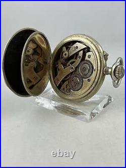 Langendorf Watch Co. Pocket Watch Manual Wind With Ornate Case, Works