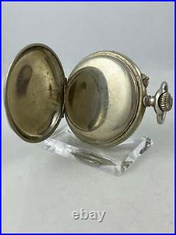 Langendorf Watch Co. Pocket Watch Manual Wind With Ornate Case, Works