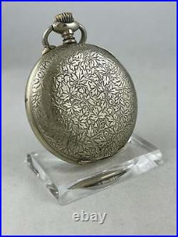 Langendorf Watch Co. Pocket Watch Manual Wind With Ornate Case, Works