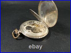 Langendorf Watch Company (L. W. C) 0.800 Silver Case Vintage Pocket Watch