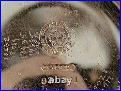 Large18SZ Elgin Pocket Watch-With Cut-away Dial in Silverine Case. 58.6mm, 17 J