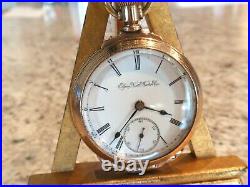 Large18SZ Elgin Pocket Watch in GF Box Hinge Case. 15 Jewel, Serviced, Keeps Time
