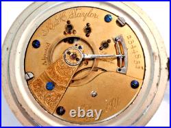 Large 18SZ-Elgin Pocket Watch-HH Taylor -in Monster Case, 15 Jewel- Runs Great