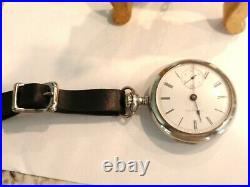Large -18SZ Elgin Pocket Watch in Display Case, Serviced- Runs Good 7 Jewel